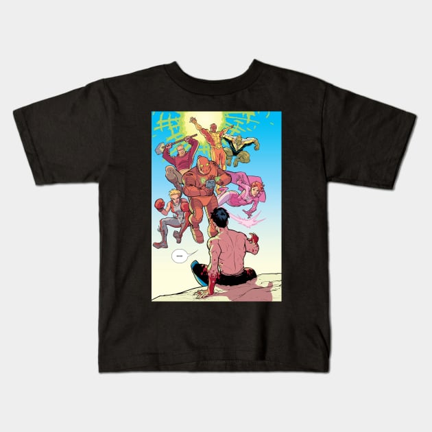 invincible lost Kids T-Shirt by super villain